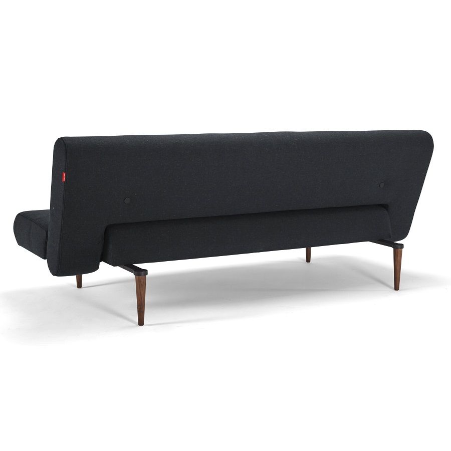 Диван Unfurl с ножками из темного дерева и черной рамой, черный Innovation Living 772001514 - Вид №4