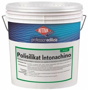ATTIVA Покрытие для толстых стен на основе полисиликатов калия Smalti e pitture