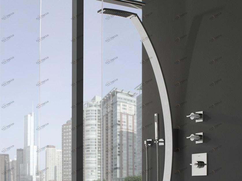 GRAFF Настенная душевая стойка с душевой лейкой Luna sun-id-1507711