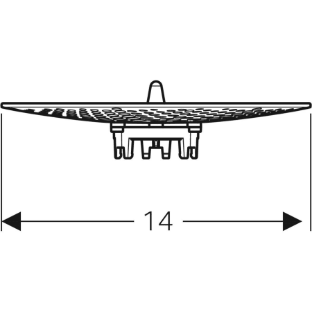 116.059.SN.1 Сетчатый фильтр Geberit для писсуаров Preda, Selva и Tamina Geberit  - Вид №2