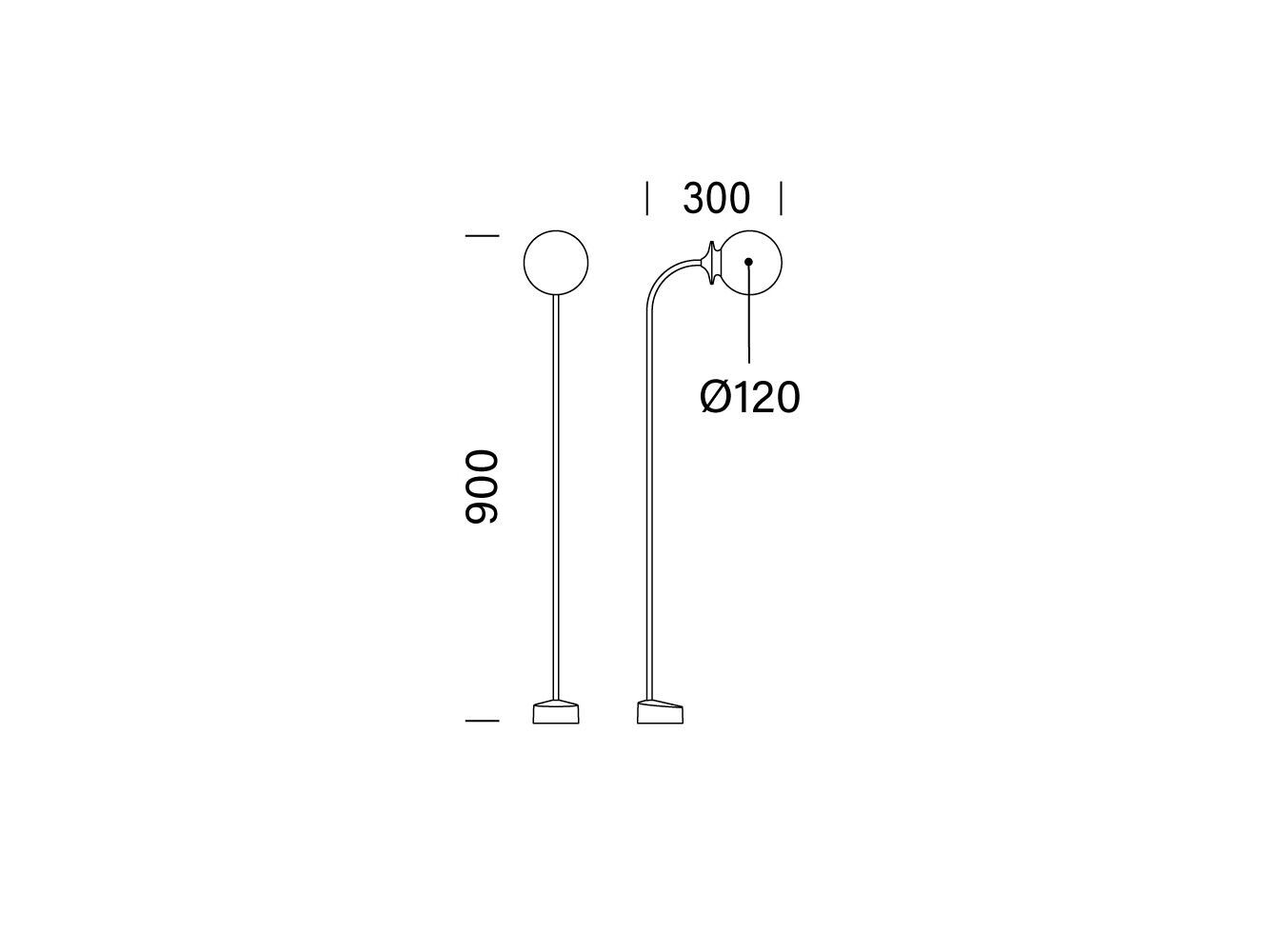 Стальной и стеклянный светодиодный световой столб Platek Balina ARCH-00111728 - Вид №5