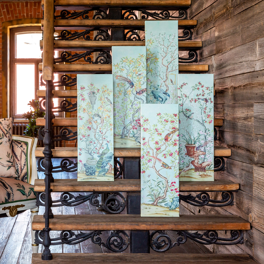 75080012 Картина «Шинуазри», версия 9/5 (холст, галерейная натяжка) Object Desire  - Вид №4