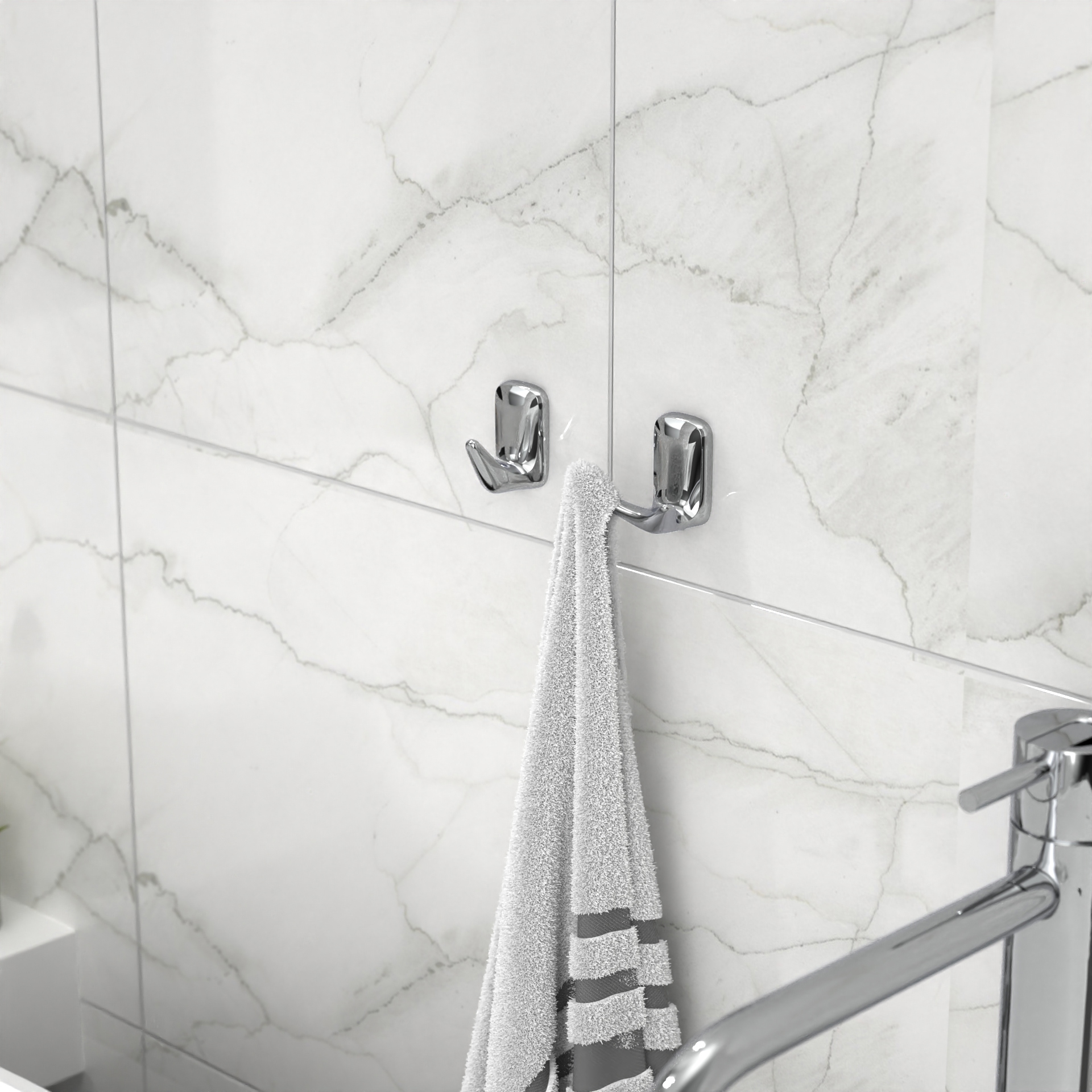Двойной крючок LEMER Elegia для полотенец в ванную комнату 85202036 STLM-0059773 - Вид №5