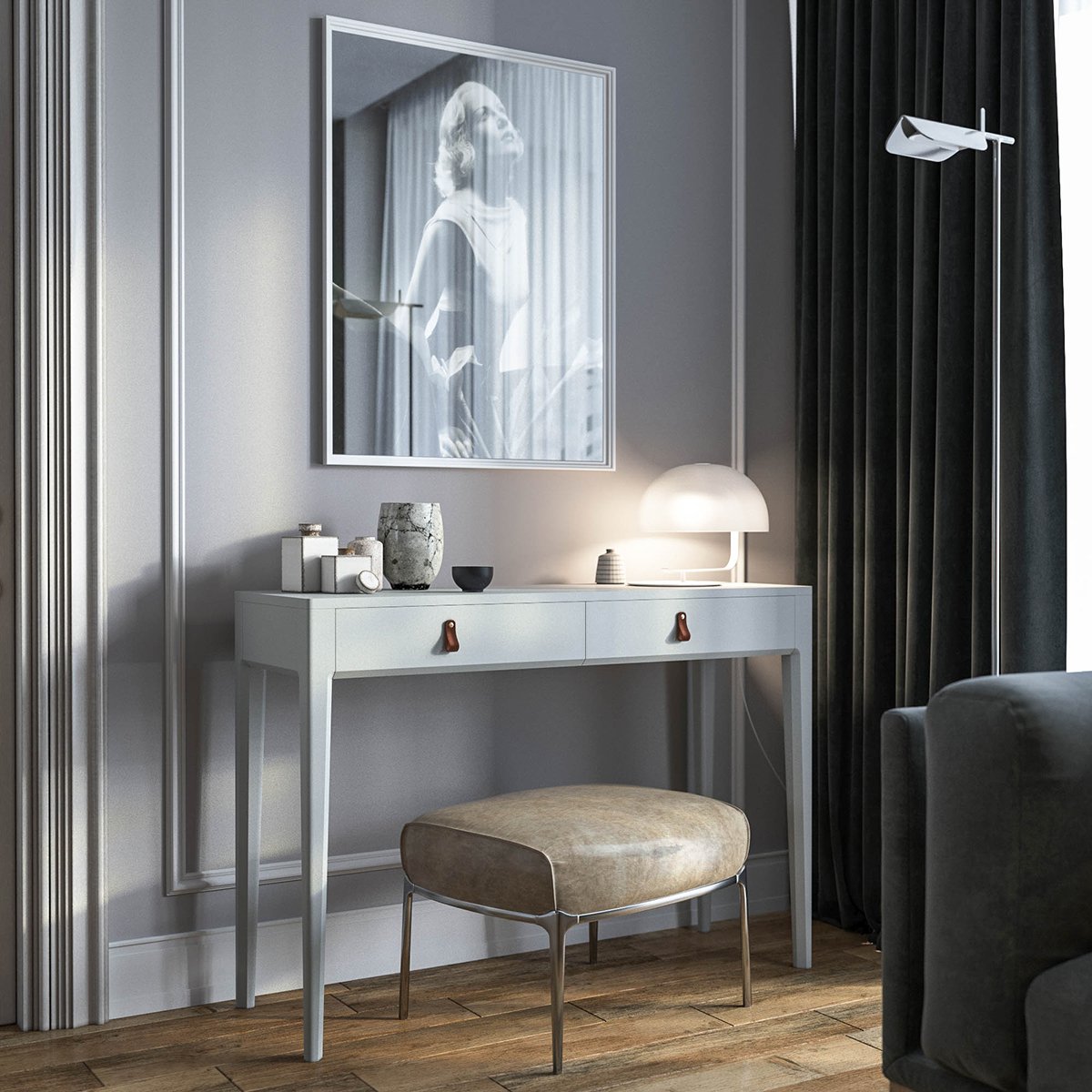 Туалетный столик с ящиками графитовый, темный Case THE IDEA  210502 Серый  - Вид №3