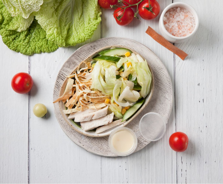 6903 Салат с яичной полентой Вкусляндия 