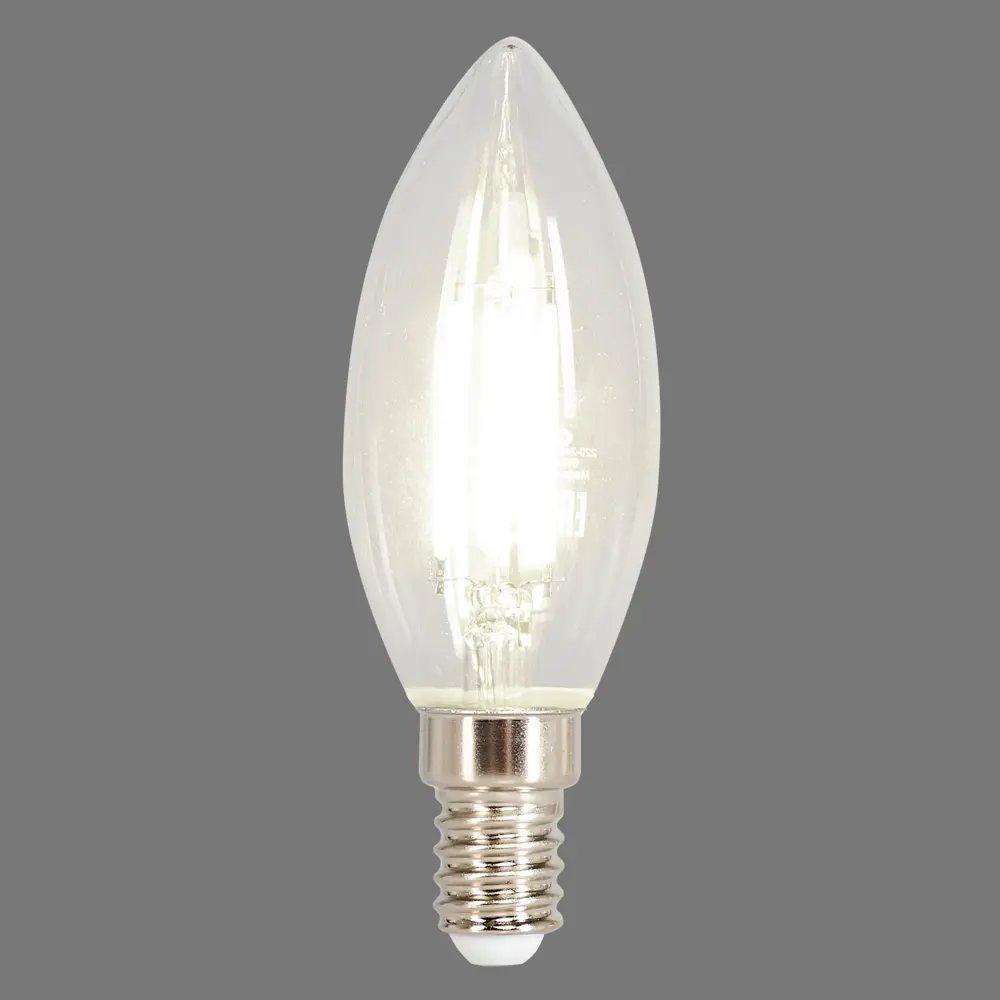Лампа светодиодная Osram E14 220 В 6 Вт свеча прозрачная 800 лм белый свет STLM-2029484 - Вид №1
