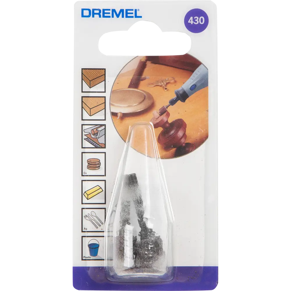 Насадка наждачный вал Dremel P60, 6.4 мм STLM-2026320 - Вид №2