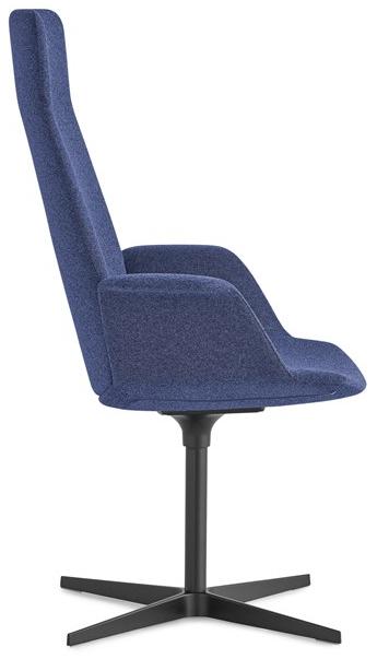 Lapalma Откидывающееся офисное кресло из ткани с 4 спицами и подголовником Uno sun-id-1350316 - Вид №4