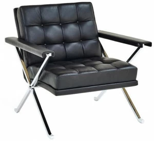 Wittmann Стеганое кожаное кресло с подлокотниками Constanze 3/4