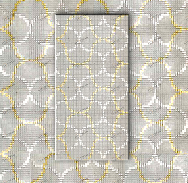МОЗАИКА ИЗ СТЕКЛА D-06 GMC&WHITE B ALMA ПАННО 20 D06GMCWHITEB
