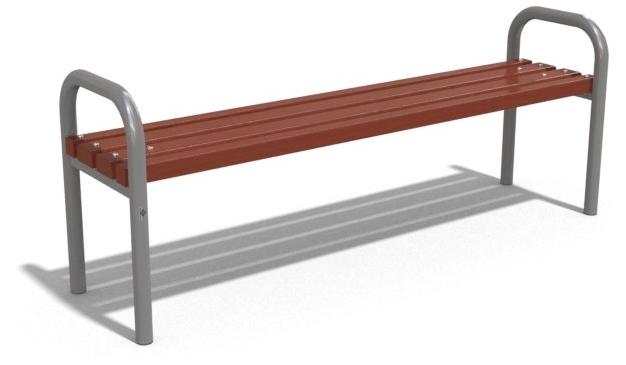 ENCHO ENCHEV - ETE Скамья из дерева и металла без спинки  97  - Вид №3