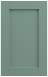 Фасады для кухни Кантри Фрезеровка «Лжевыборка» 803 Бирюзовая пастель