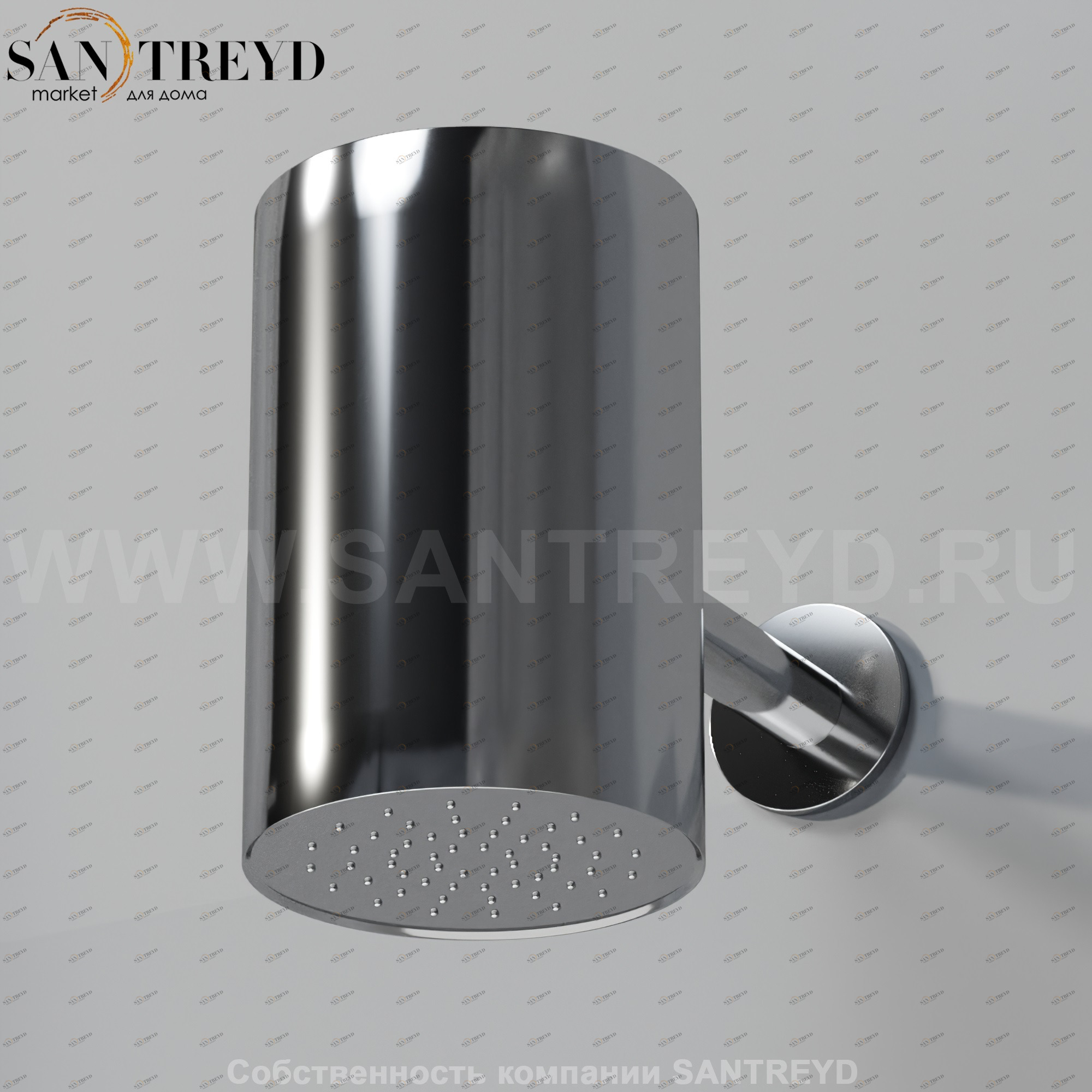 Душевая лейка CRUB1161S SQUARE хромированная Agape