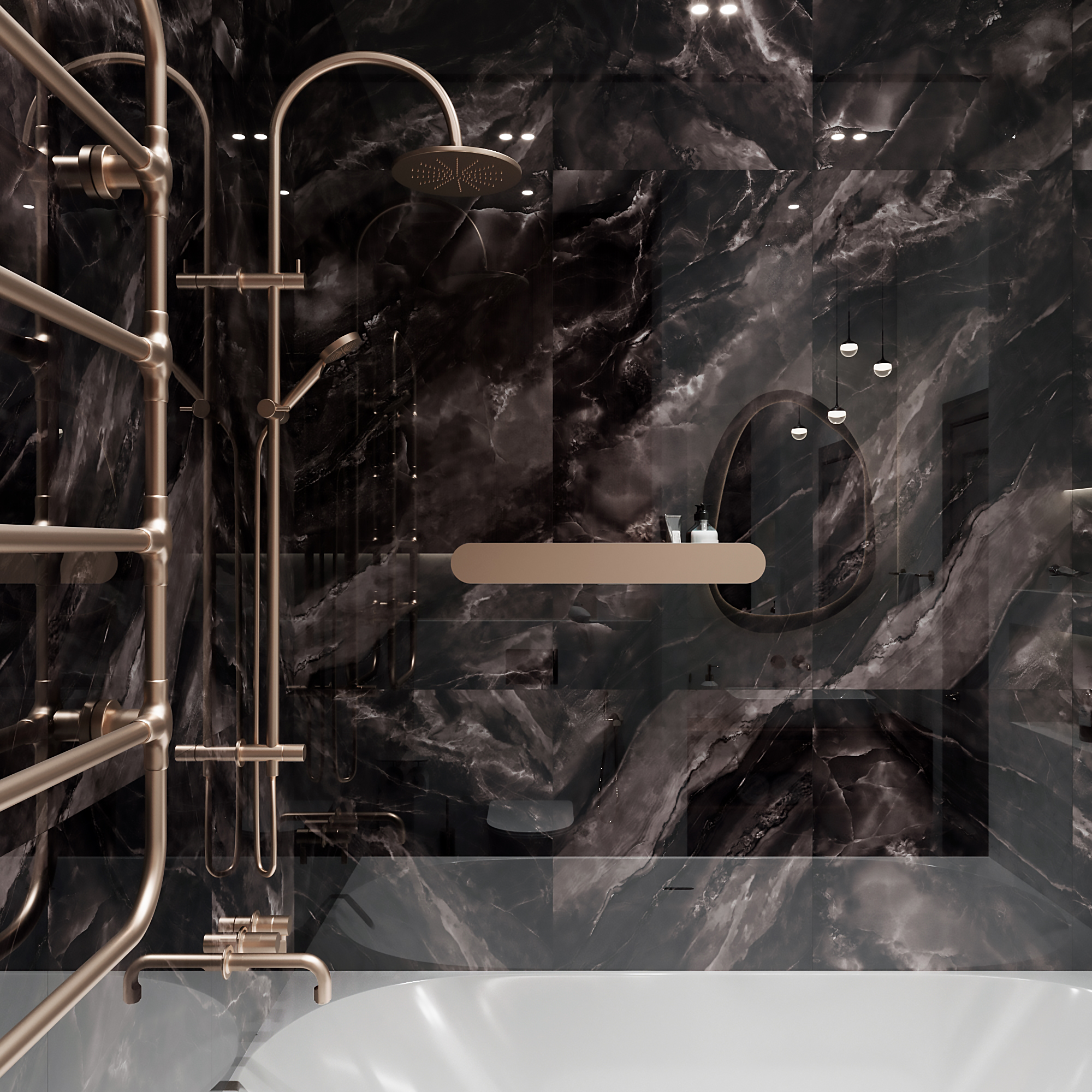 BLACK ROCK — Элегантность в каждом отражении HG2010-A Arcadia Ceramica