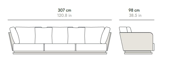 4-местный тканевый диван Punt Amor Cortese ARCH-00063569 - Вид №20
