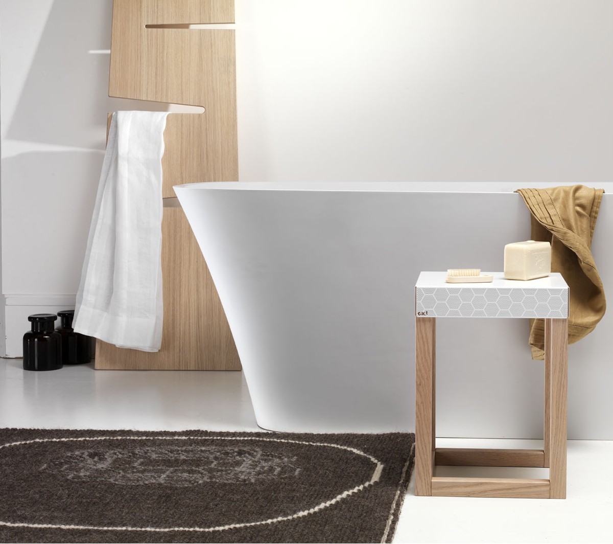 Ex.T LEAN Вешалка для полотенец черная EXLEANNE  - Вид №4