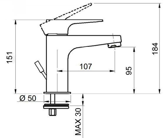 Remer Rubinetterie Смеситель для умывальника, однорычажный Winner eco sun-id-1352320 - Вид №3