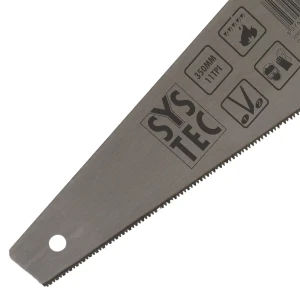 Пила по дереву SYSTEC 350 мм мелкий зуб