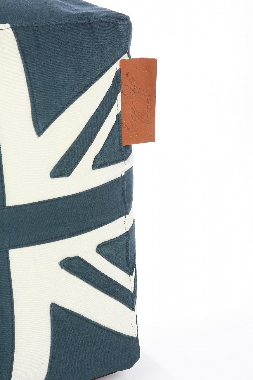 Пуф Union Jack Синий LAZY LIFE PARIS ДИЗАЙНЕРСКИЕ 051183 Белый;синий  - Вид №3