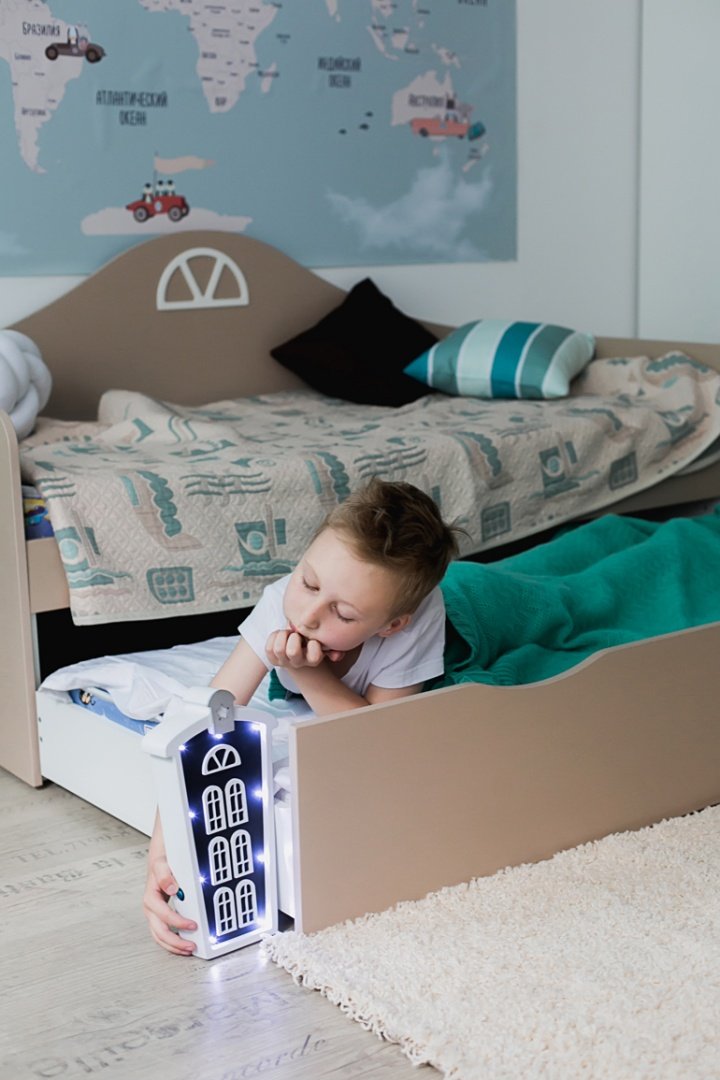 Детский диван-кровать с дополнительным спальным местом "Амстердам" МАНДАРИН АМСТЕРДАМ 179540 Розовый Santreyd  - Вид №7