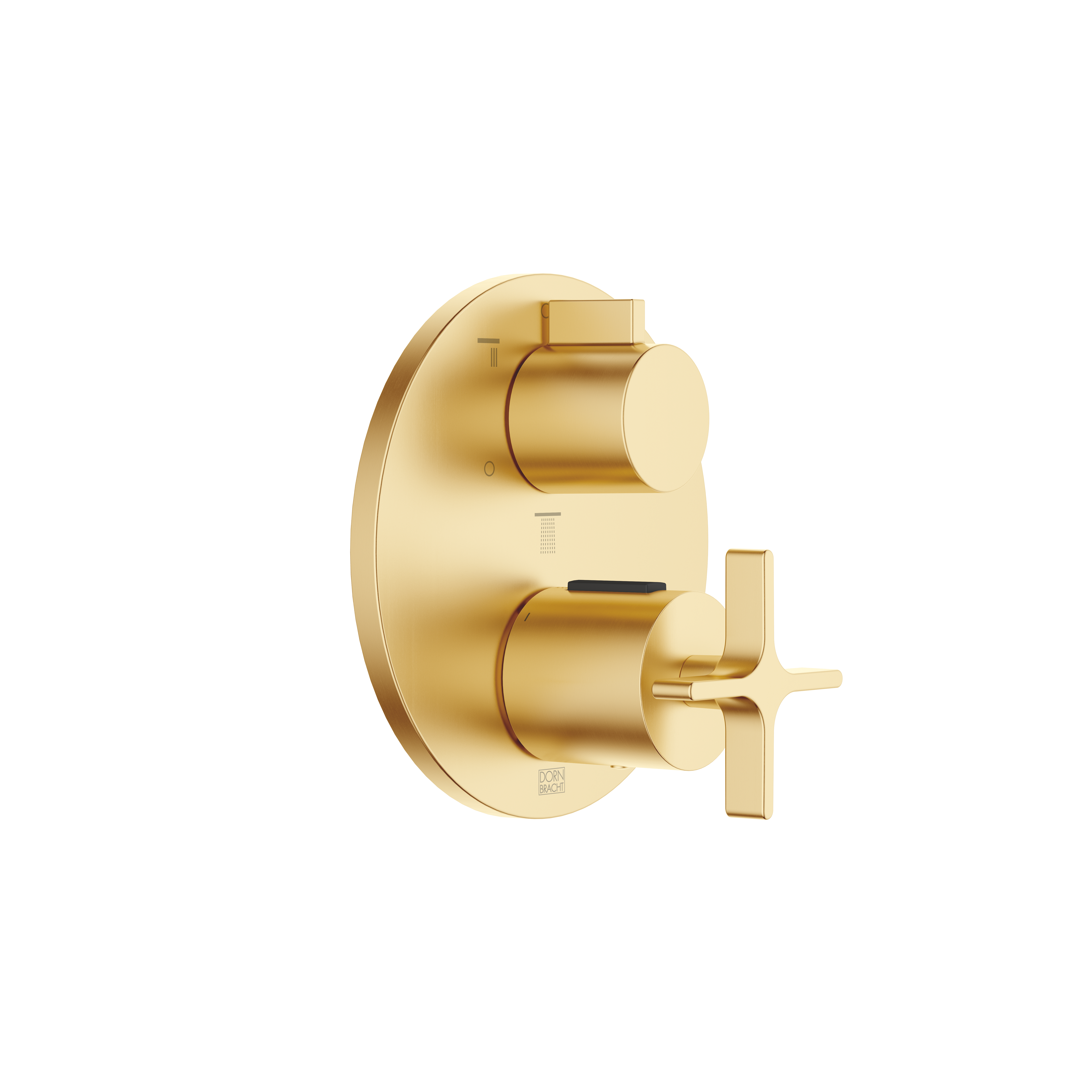 Скрытый термостат VAIA с трехфункциональным регулятором громкости — матовая дюрабрасс (23-каратное золото) DornBracht 36427809-28