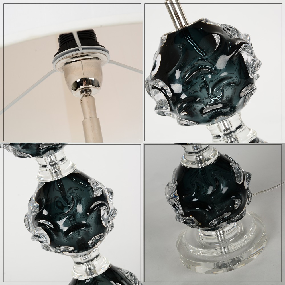 Настольная лампа 41х22 см бело-серая Crystal BRTL3115S DELIGHT COLLECTION  00-3882449 Белый;серый;хром  - Вид №1