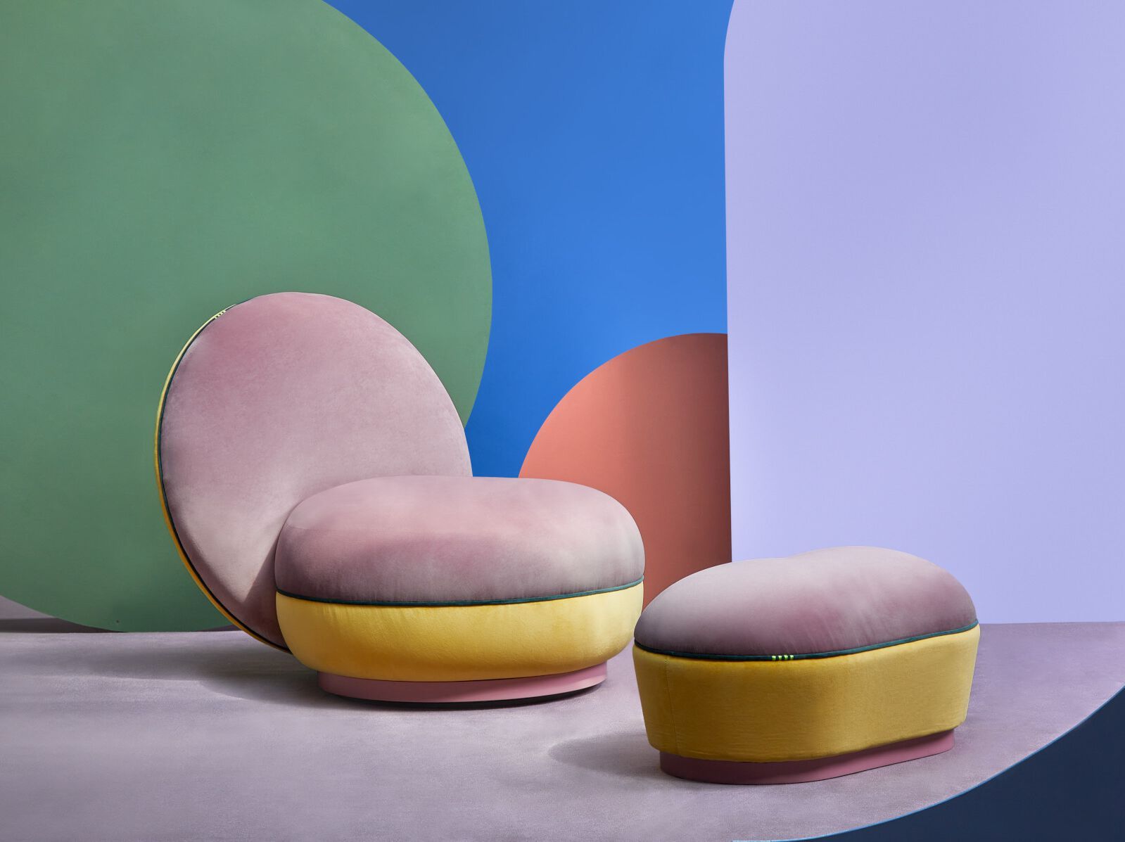 Бархатное кресло Paolo Nesi TIAMO ARCH-00118145