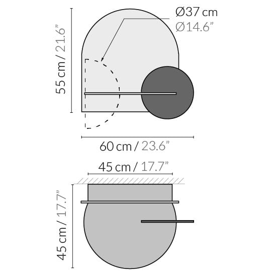 Деревянная подвесная тумбочка Woodendot Alba ARCH-00090631 - Вид №5