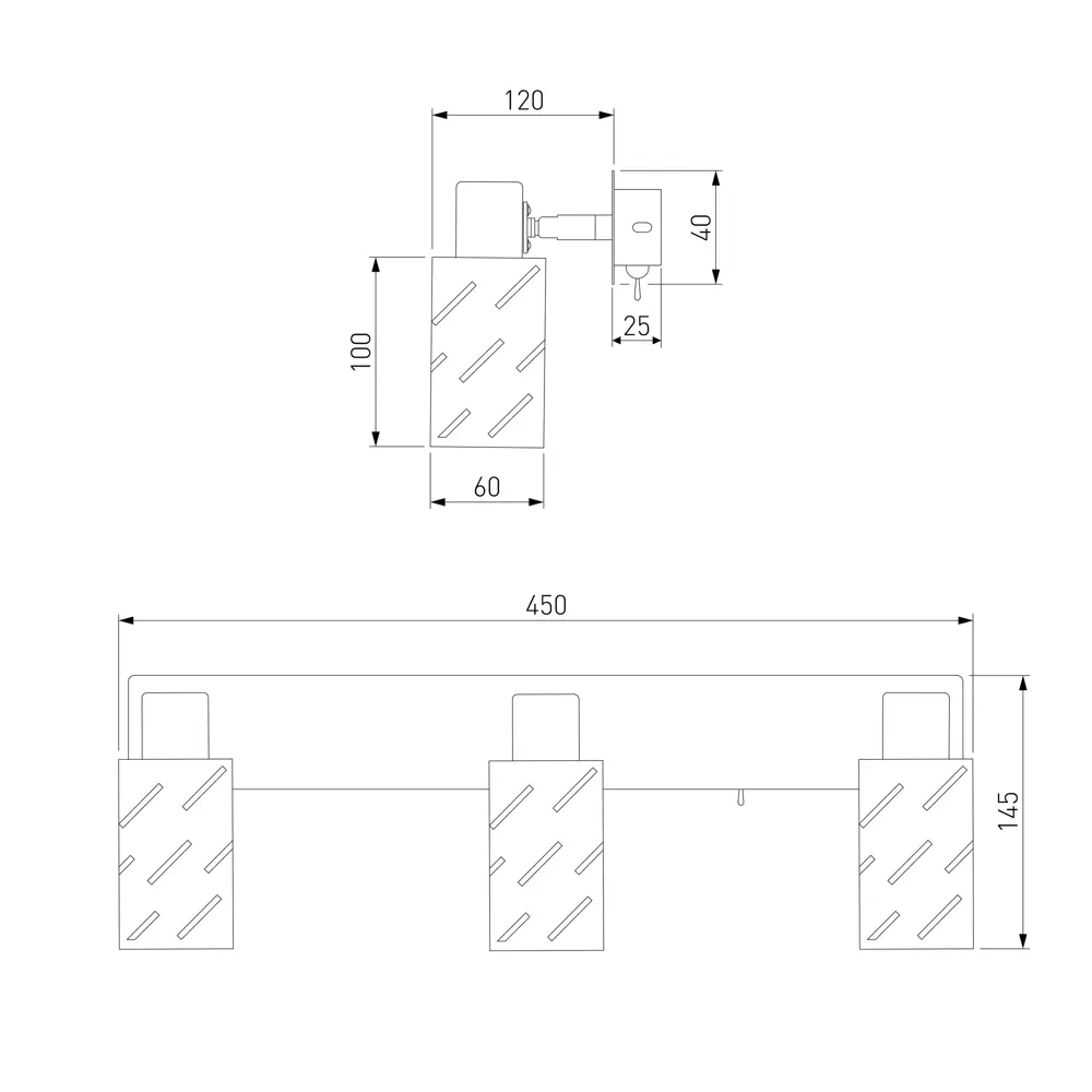 Спот поворотный Eurosvet 20090/3 8 м² 3 лампы цвет черный/хром STLM-2136783 - Вид №9
