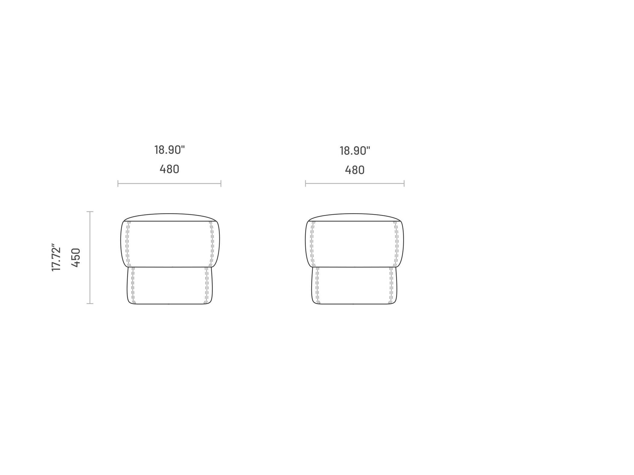 Квадратный пуф Domkapa KATE ARCH-00125932 - Вид №7