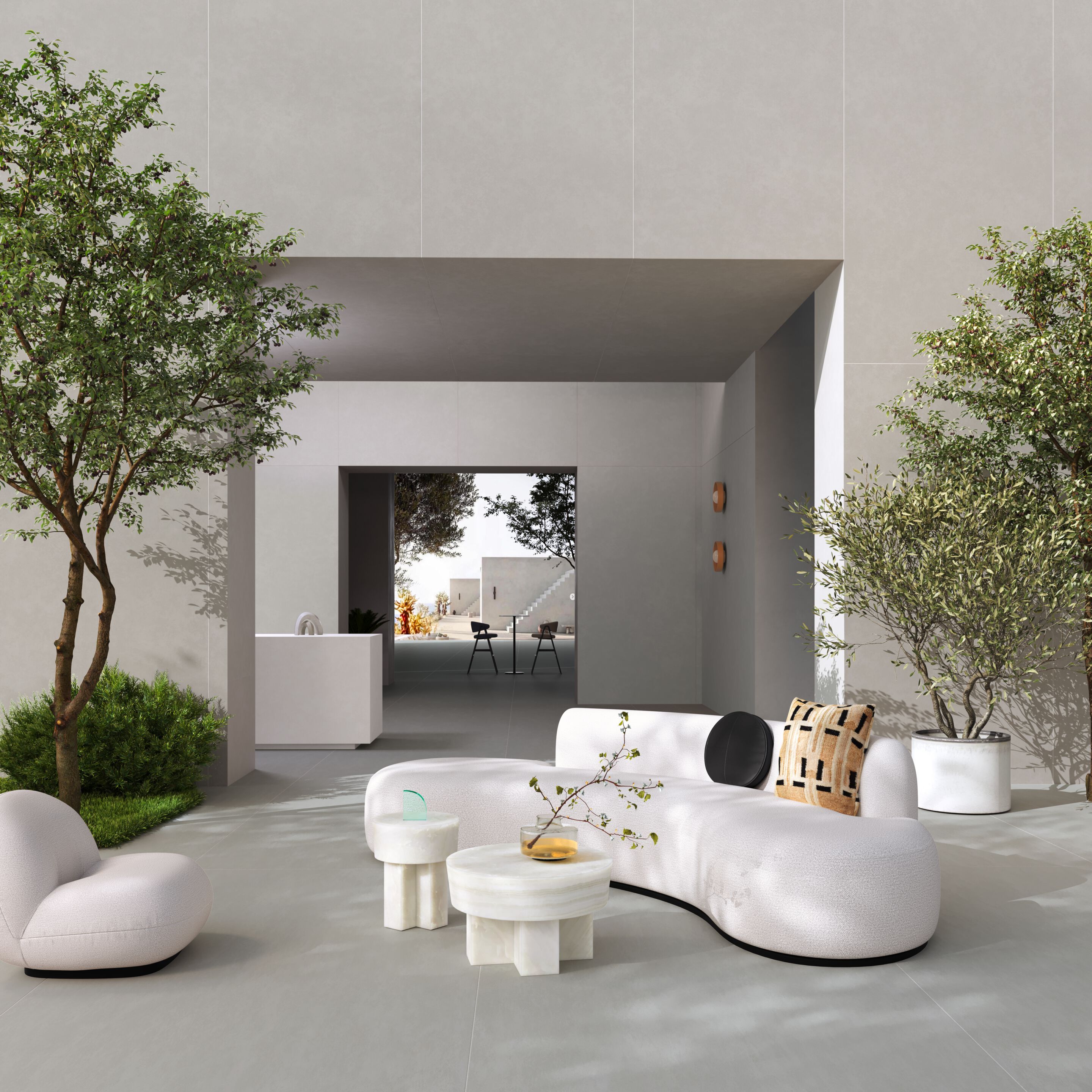 Пол / облицовка керамогранита с цементным эффектом для внутреннего и наружного применения Kaleseramik плиты ARCH-00147133 - Вид №3