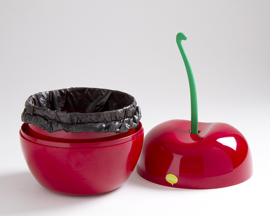 QL10128-RD Корзина для мусора cherry Qualy  - Вид №4