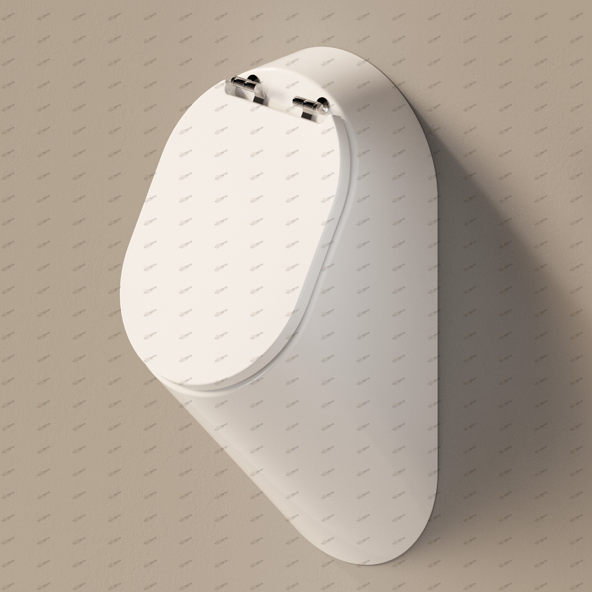 KY299016 Настенный писсуар, уринал с мушкой Ceramica Flaminia Key, Белый Глянцевый