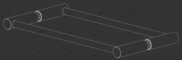 Ceadesign Двусторонняя ручка для душевой кабины из хрусталя Stem - accessori Ste 34