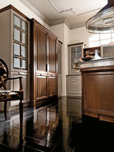 Martini Interiors Кухня из лакированного орехового дерева на заказ с островом Convivio sun-id-1406993 - Вид №2