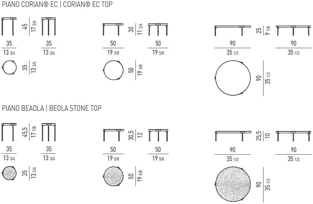 Minotti Круглый столик для сада из камня Tape cord outdoor sun-id-1362217 - Вид №12