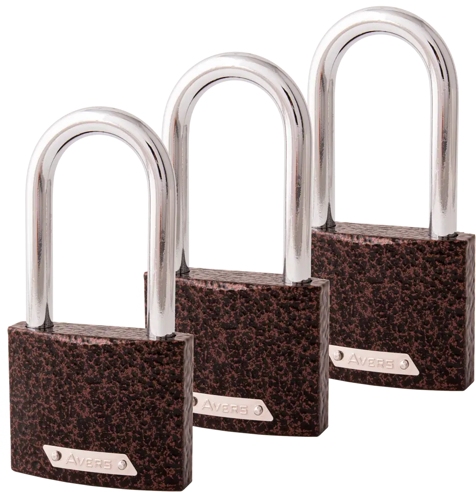 Набор навесных замков AVERS PD-01-63-L с 6 ключами 89338403