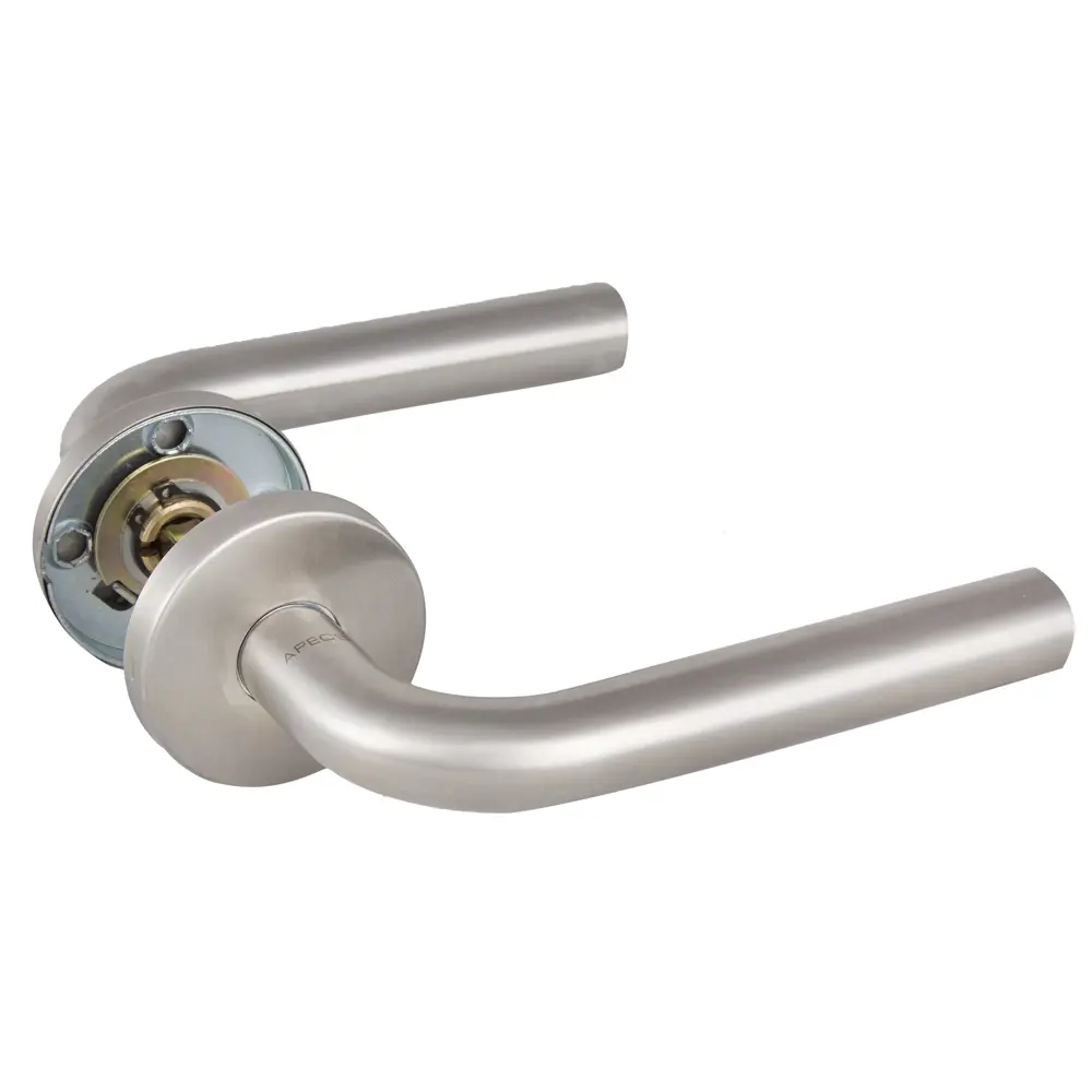 Ручки дверные на розетке Apecs 0201-INOX, нержавеющая сталь, цвет сталь STLM-2129945 - Вид №1
