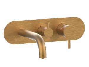 Настенный смеситель для ванны с 3 отверстиями с пластиной