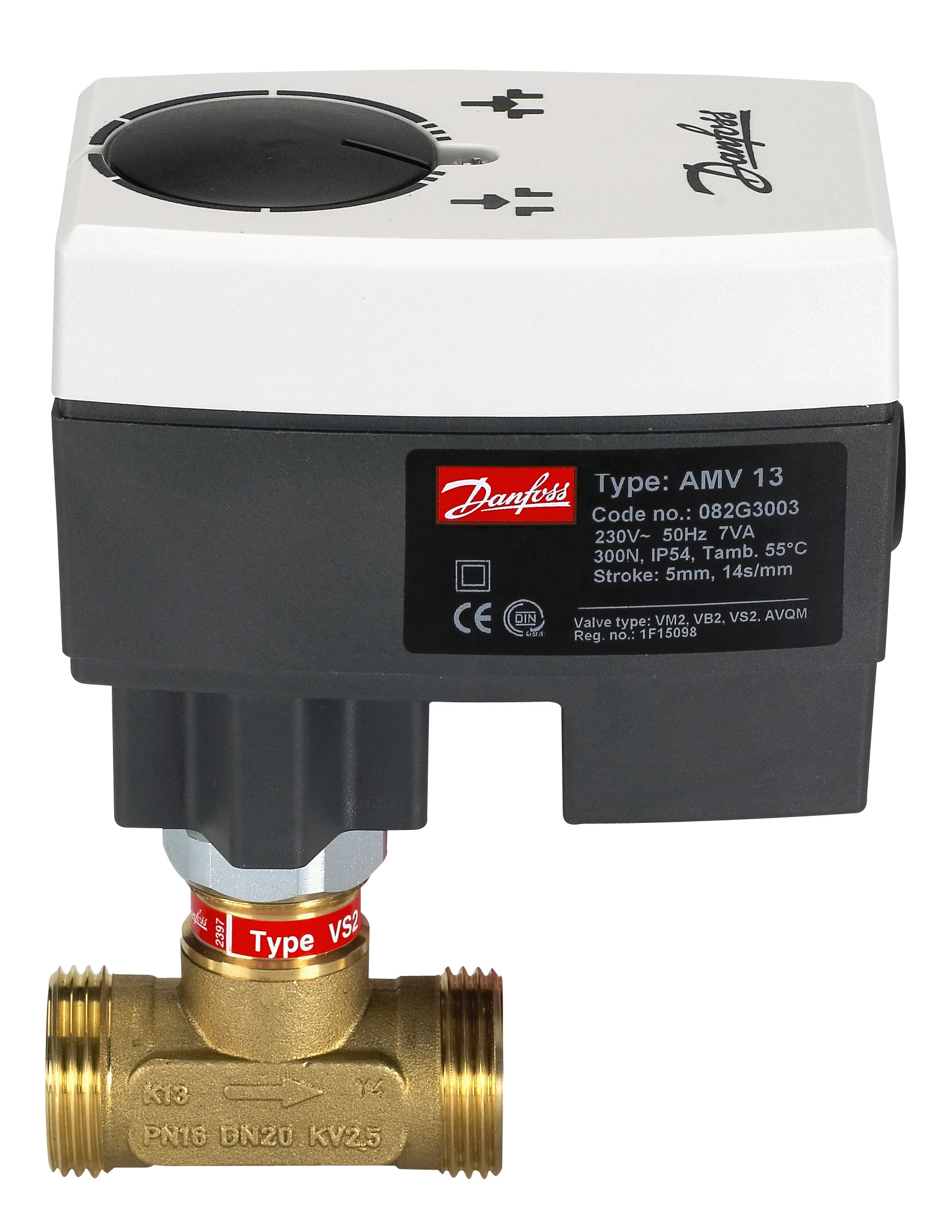 Danfoss Клапан регулирующий проходной VS 2 Клапан регулирующий VS 2 Ду 20/2,5 065F2120  - Вид №16