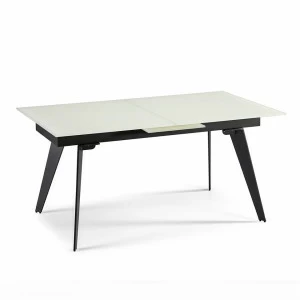 Обеденный стол раздвижной стеклянный белый 160-240 см DT816 от Angel Cerda ANGEL CERDA  00-3865669 Белый;черный