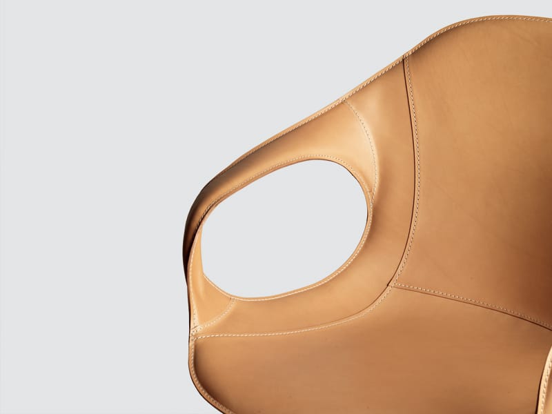 Кожаный стул с подлокотниками Kristalia ARCH-00093363 - Вид №2