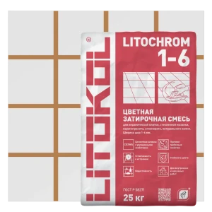 Затирка цементная Litokol 1-6 C.140 цвет светло-коричневый 25 кг 82253053 STLM-2025835