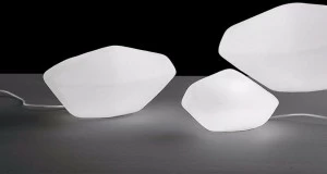 Oluce Настольная лампа из дутого стекла Stones of glass