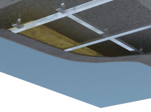 Низкий потолок с защитой от ударов от перекрытия