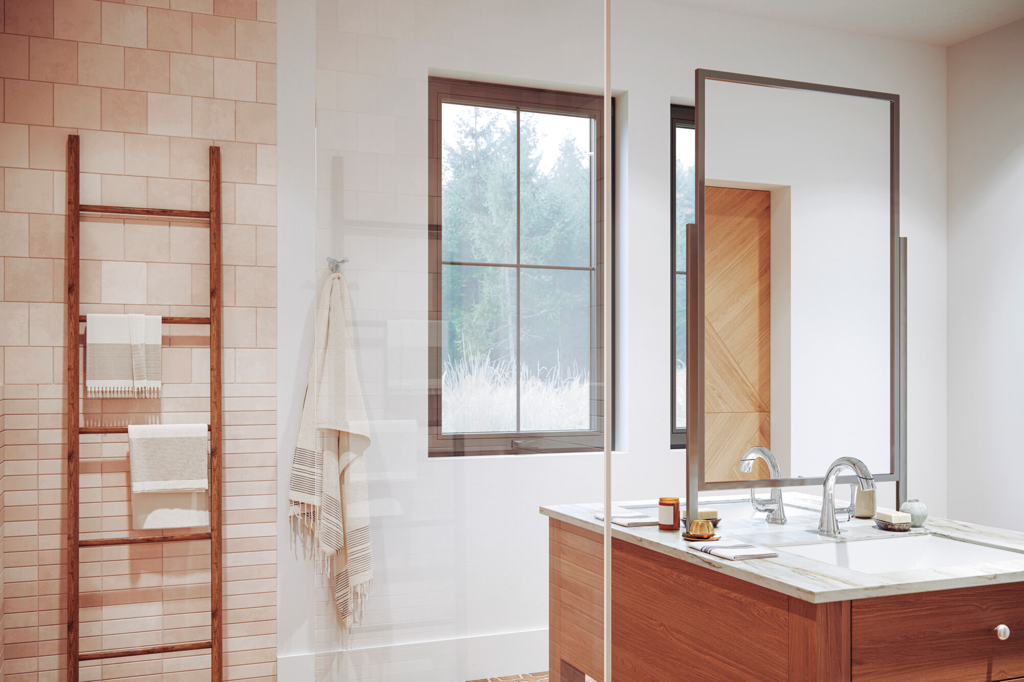 533LF-PDMPU Выдвижной смеситель для ванной с одной ручкой Delta Faucet Kayra Хром - Вид №1