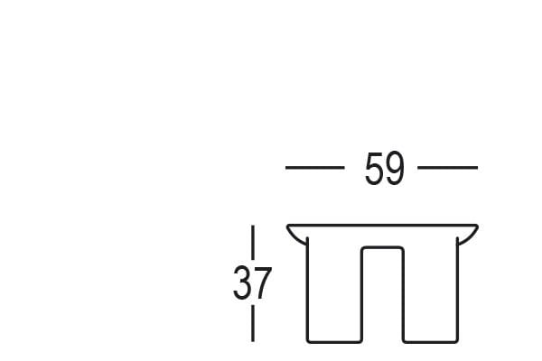 Полиэтилен круглый низкий журнальный столик PLUST Афины ARCH-00072011 - Вид №3