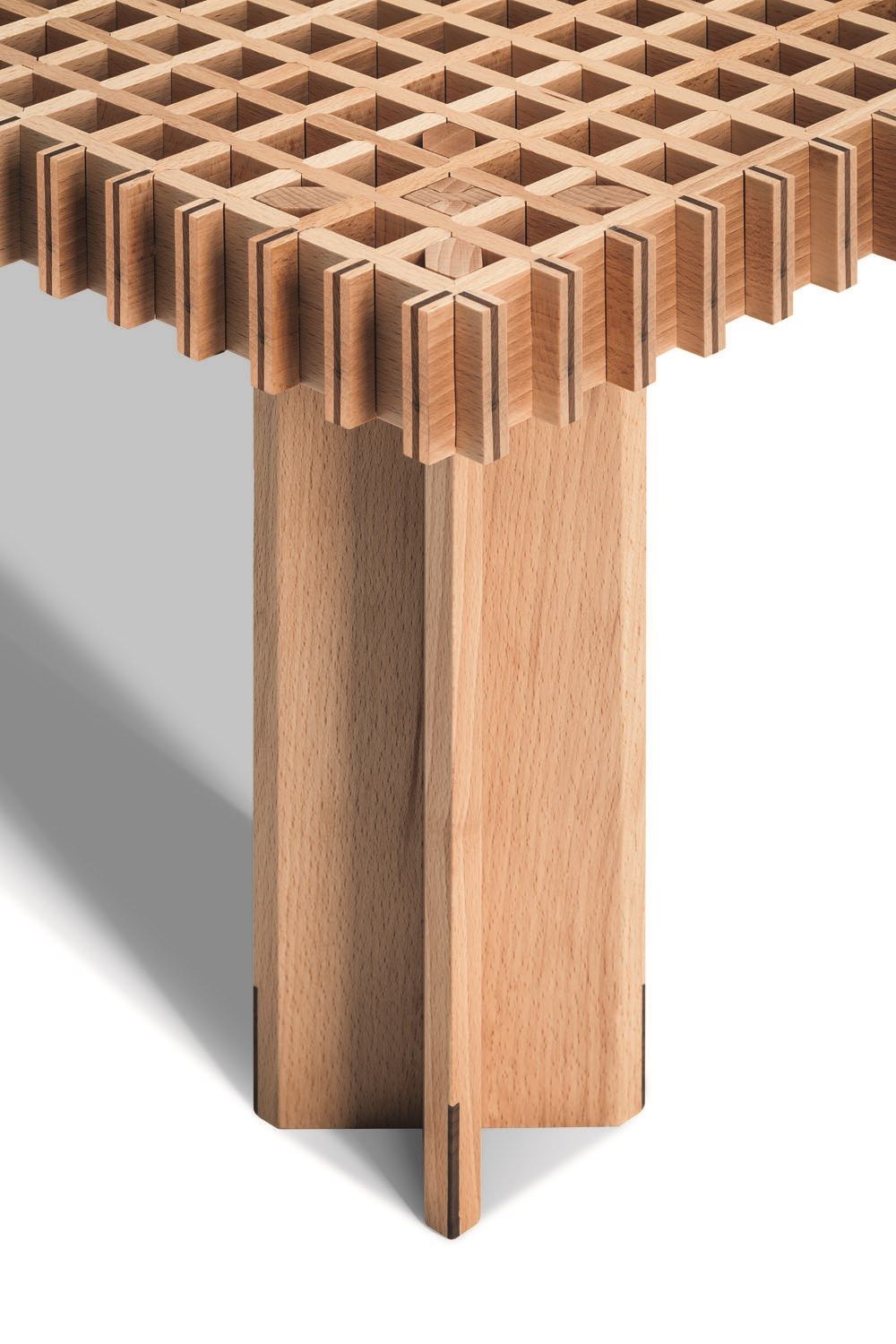 Квадратный журнальный столик из массива дерева Poltrona Frau коллекция-столы и стулья ARCH-00119806 - Вид №12