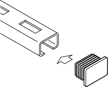 6566000 BIS Заглушки для профиля защита для торцов профиля walraven  - Вид №1