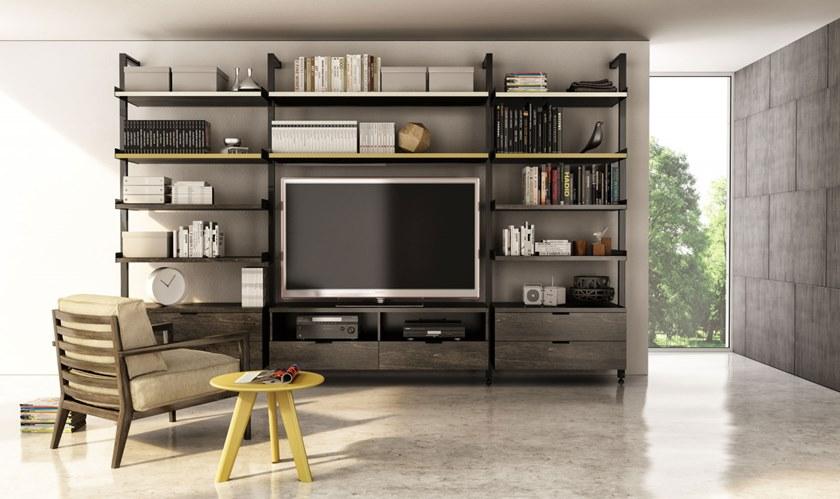 Huppé Алюминиевая стена с подставкой под телевизор Gravity Config #4 HUPPE - Вид №1